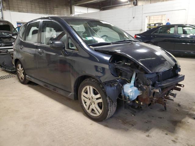 JHMGD38618S047064 - 2008 HONDA FIT SPORT BLUE photo 4