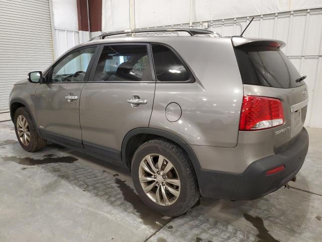 5XYKUDA29BG141778 - 2011 KIA SORENTO EX GRAY photo 2