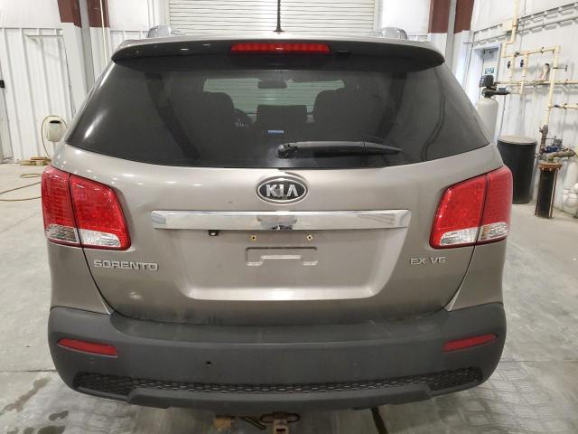 5XYKUDA29BG141778 - 2011 KIA SORENTO EX GRAY photo 6