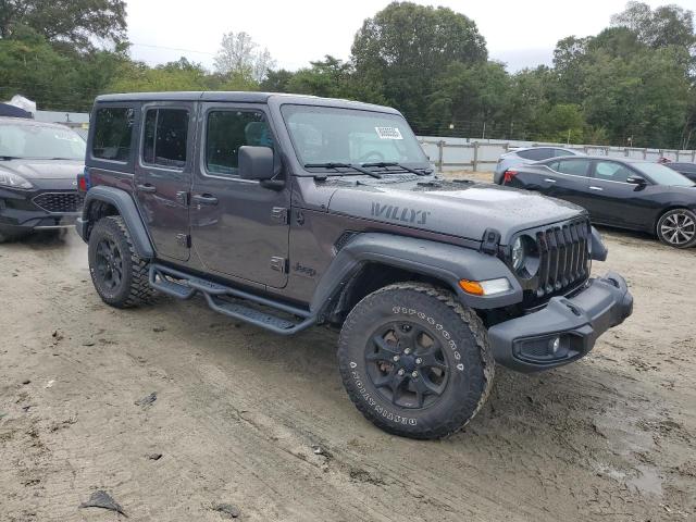 1C4HJXDN7MW819346 - 2021 JEEP WRANGLER U SPORT Մոխրագույն լուսանկար 4