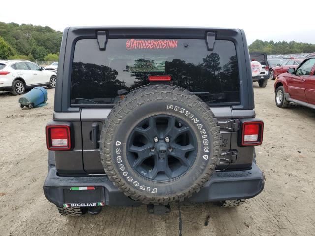 1C4HJXDN7MW819346 - 2021 JEEP WRANGLER U SPORT Մոխրագույն լուսանկար 6