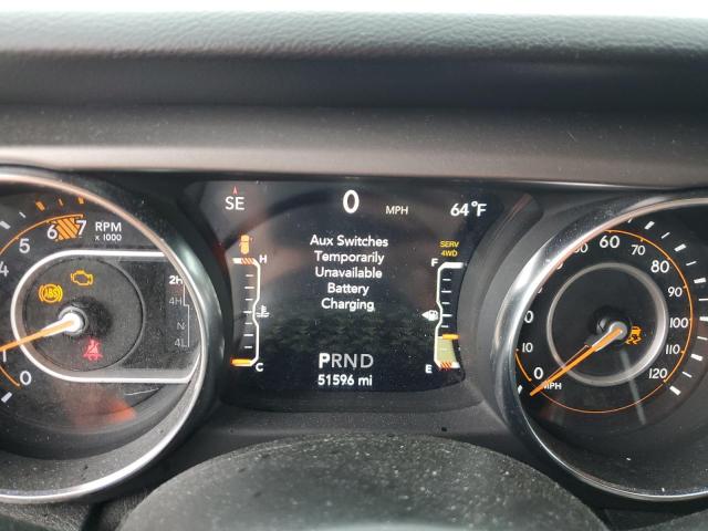 1C4HJXDN7MW819346 - 2021 JEEP WRANGLER U SPORT Մոխրագույն լուսանկար 9