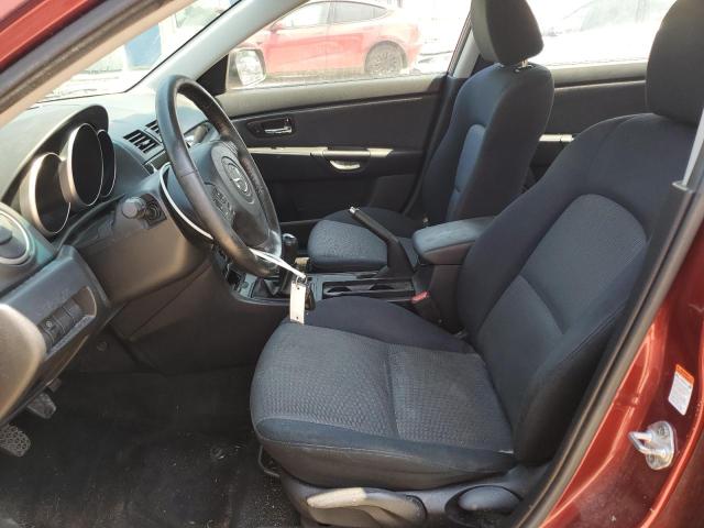 JM1BK32F481116085 - 2008 MAZDA 3 I BURGUNDY photo 7