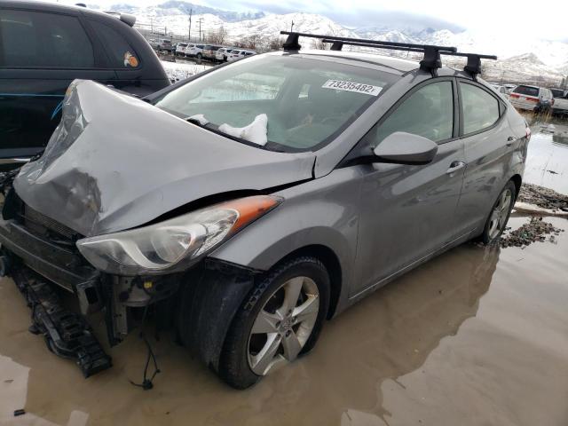 KMHDH4AE3CU405788 - 2012 HYUNDAI ELANTRA GLS GRAY photo 1