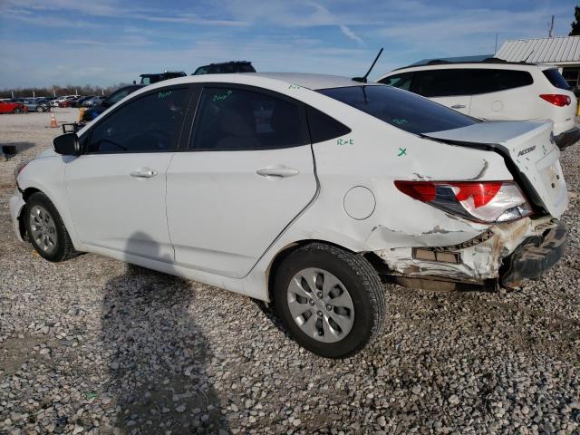 KMHCT4AE4GU081654 - 2016 HYUNDAI ACCENT SE WHITE photo 2