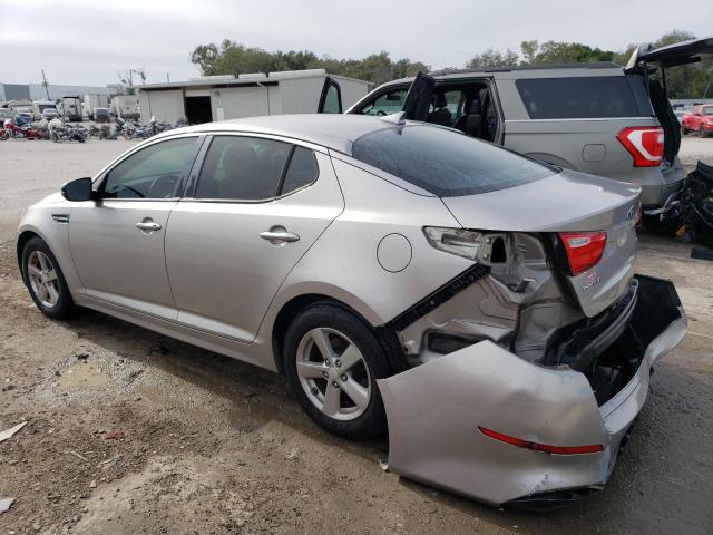 5XXGM4A7XFG457718 - 2015 KIA OPTIMA LX SILVER photo 2