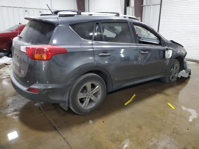 JTMRFREV9FD132254 - 2015 TOYOTA RAV4 XLE GRAY photo 3