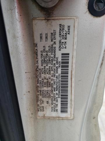 5TESM92N22Z027231 - 2002 TOYOTA TACOMA XTRACAB PRERUNNER 银色 照片 12