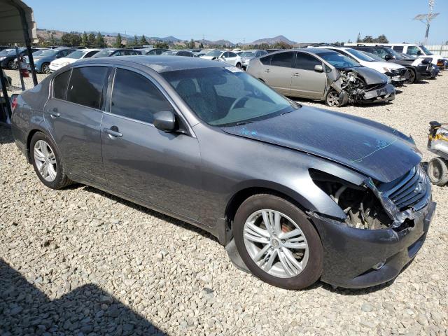 JN1CV6APXDM713230 - 2013 INFINITI G37 BASE GRAY photo 4