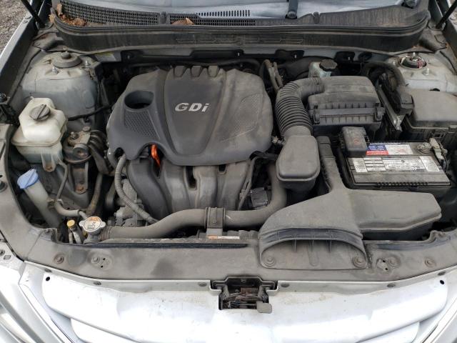 5NPEB4AC6DH558203 - 2013 HYUNDAI SONATA GLS SILVER photo 11