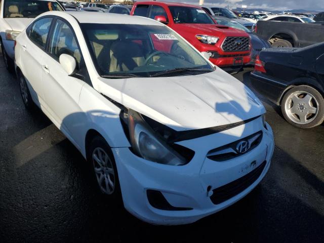 KMHCT4AE9EU619150 - 2014 HYUNDAI ACCENT GLS WHITE photo 4