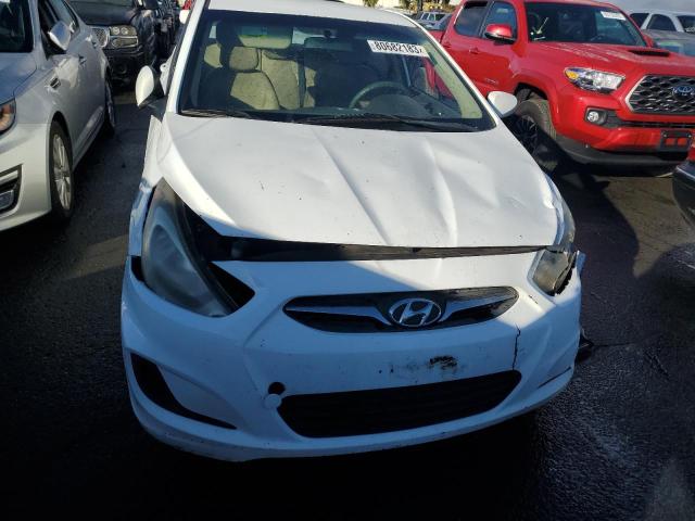 KMHCT4AE9EU619150 - 2014 HYUNDAI ACCENT GLS WHITE photo 5