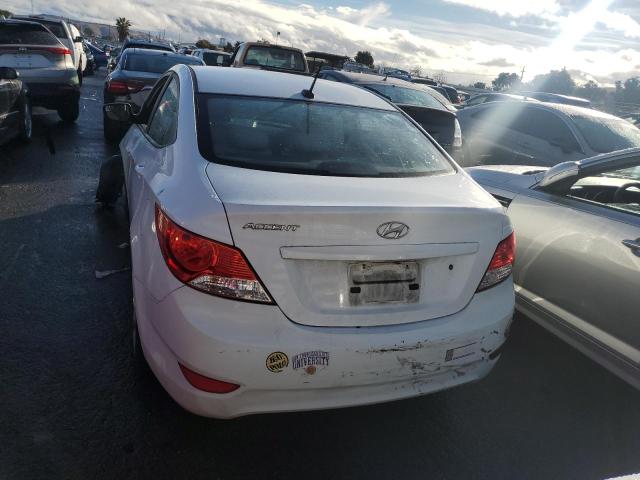 KMHCT4AE9EU619150 - 2014 HYUNDAI ACCENT GLS WHITE photo 6