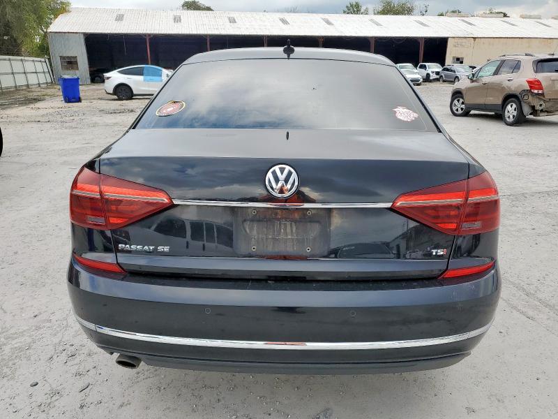 1VWBA7A36JC052172 - 2018 VOLKSWAGEN PASSAT SE შავი ფოტო 6