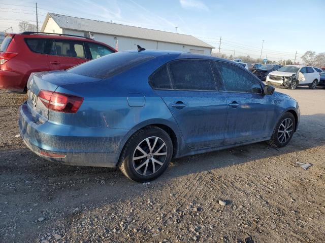 3VWD67AJ2GM342358 - 2016 VOLKSWAGEN JETTA SE BLUE photo 3