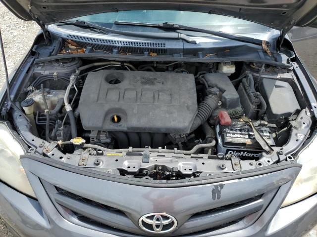 5YFBU4EE2DP204481 - 2013 TOYOTA COROLLA BASE Մոխրագույն լուսանկար 11