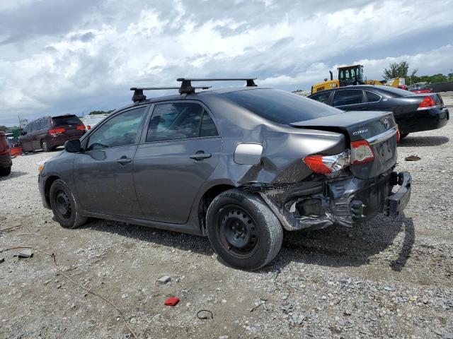 5YFBU4EE2DP204481 - 2013 TOYOTA COROLLA BASE Մոխրագույն լուսանկար 2