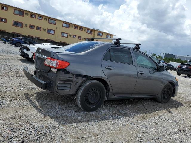 5YFBU4EE2DP204481 - 2013 TOYOTA COROLLA BASE Մոխրագույն լուսանկար 3