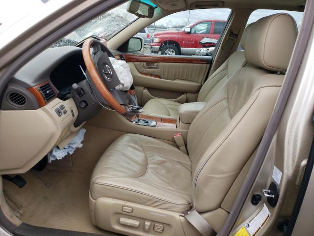 JTHBN36F565037868 - 2006 LEXUS LS 430 CREAM photo 7