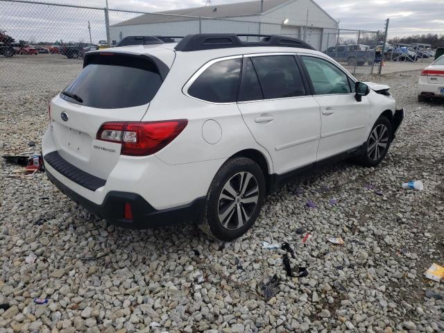 4S4BSANC3K3231256 - 2019 SUBARU OUTBACK 2.5I LIMITED WHITE photo 3