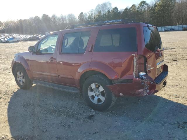 5N1AR18U46C608890 - 2006 NISSAN PATHFINDER LE RED photo 2