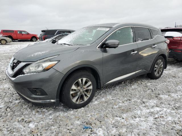 5N1AZ2MH5FN259287 - 2015 NISSAN MURANO S GRAY photo 1