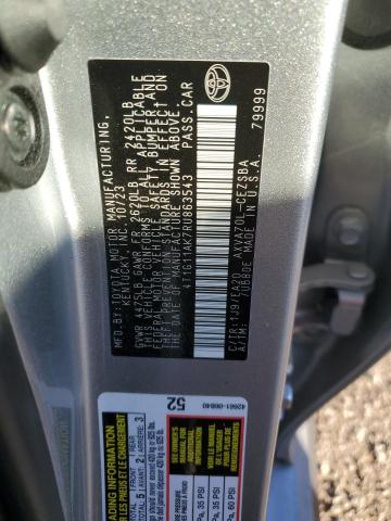 4T1G11AK7RU863543 - 2024 TOYOTA CAMRY SE NIGHT SHADE SILVER photo 13