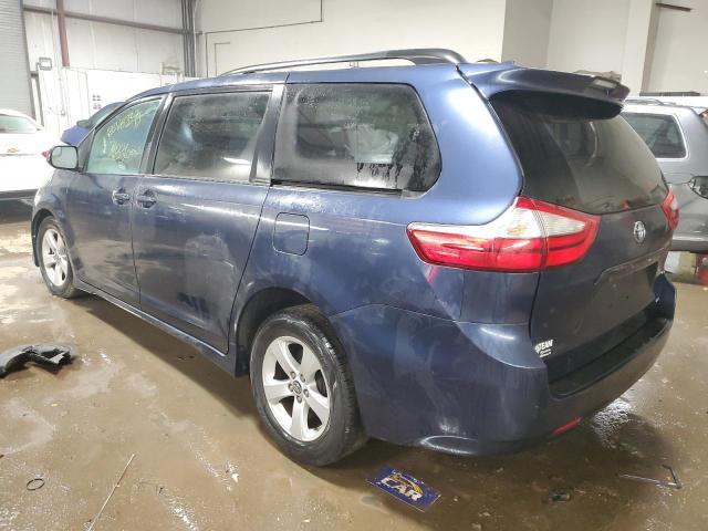 5TDKZ3DC4JS911712 - 2018 TOYOTA SIENNA LE BLUE photo 2