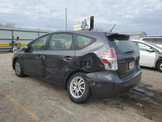 JTDZN3EU1GJ041358 - 2016 TOYOTA PRIUS V GRAY photo 2