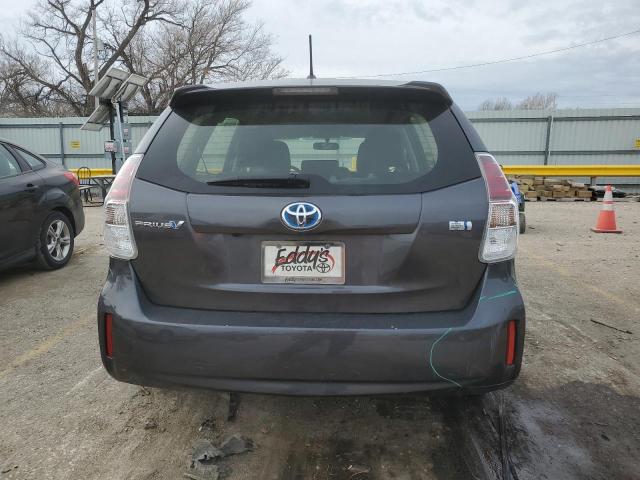 JTDZN3EU1GJ041358 - 2016 TOYOTA PRIUS V GRAY photo 6