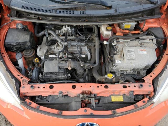 JTDKDTB39D1040843 - 2013 TOYOTA PRIUS C ORANGE photo 12