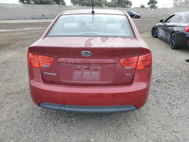 KNAFU4A29B5448424 - 2011 KIA FORTE EX BURGUNDY photo 6