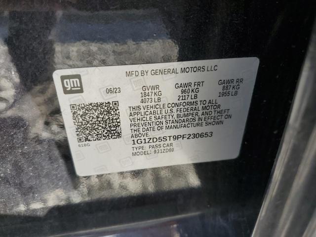 1G1ZD5ST9PF230653 - 2023 CHEVROLET MALIBU LT GRAY photo 13