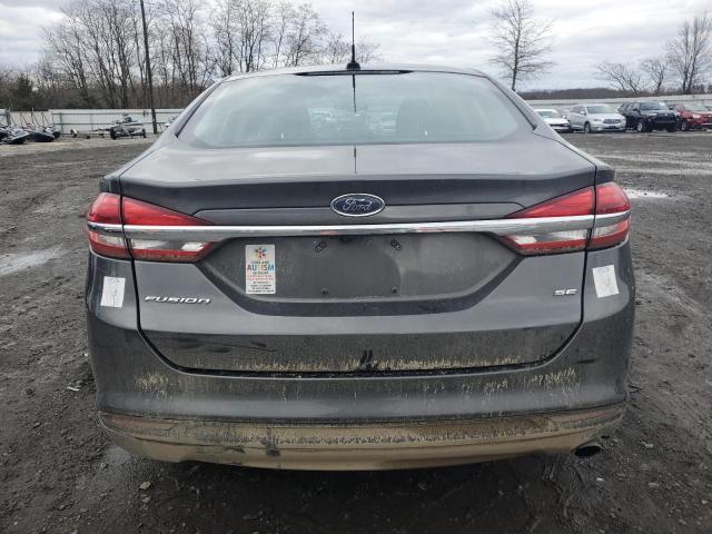 3FA6P0H78JR146189 - 2018 FORD FUSION SE GRAY photo 6