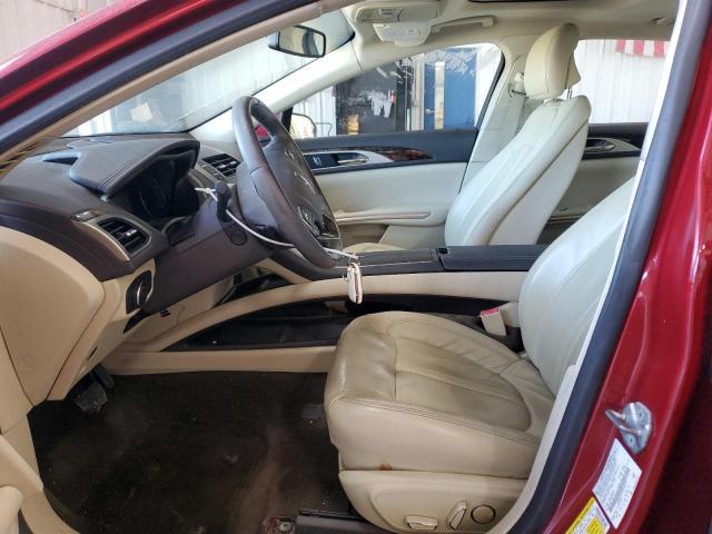 3LN6L2G91FR616179 - 2015 LINCOLN MKZ RED photo 7