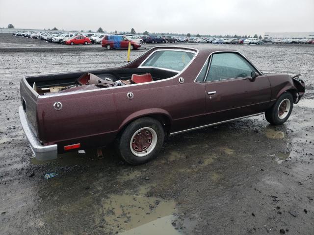 1GCCW80K08Z440231 - 1981 CHEVROLET EL CAMINO BURGUNDY photo 3