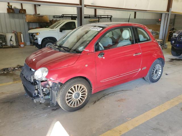 3C3CFFCR9DT596070 - 2013 FIAT 500 LOUNGE RED photo 1