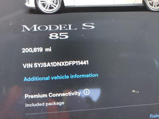 5YJSA1DNXDFP11441 - 2013 TESLA MODEL S Ağ foto 9