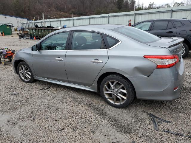 3N1AB7AP2EY331150 - 2014 NISSAN SENTRA S GRAY photo 2