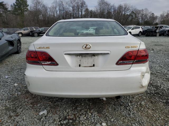 JTHBA30G265164655 - 2006 LEXUS ES 330 WHITE photo 6