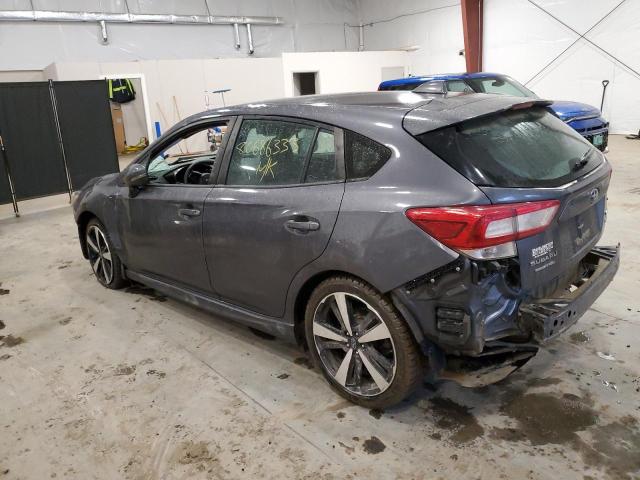 4S3GTAJ60K1728221 - 2019 SUBARU IMPREZA SPORT CHARCOAL photo 2