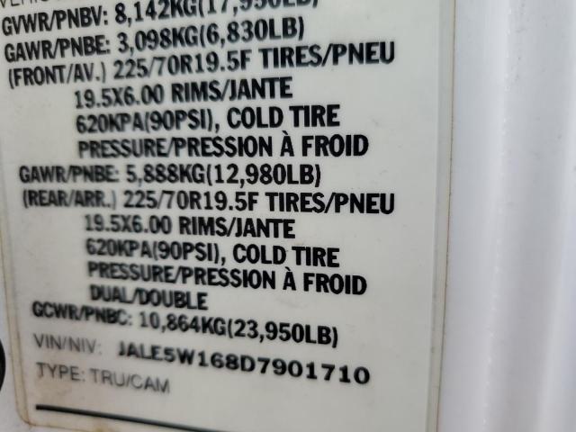 JALE5W168D7901710 - 2013 ISUZU NQR Ақ фото 13