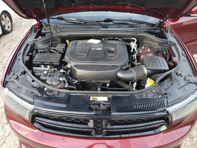 1C4RDJDG4HC850300 - 2017 DODGE DURANGO GT RED photo 12