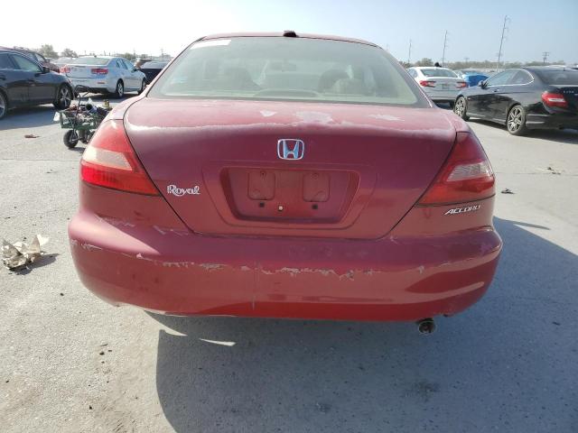 1HGCM72695A017250 - 2005 HONDA ACCORD EX RED photo 6