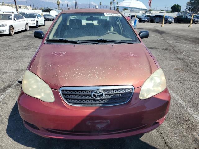 1NXBR32E55Z378433 - 2005 TOYOTA COROLLA CE 红色 照片 5