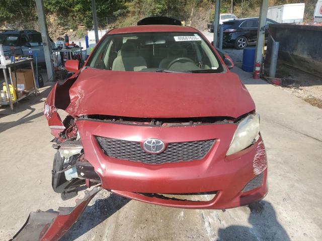 JTDBL40E399074623 - 2009 TOYOTA COROLLA BASE Rouge photo 5