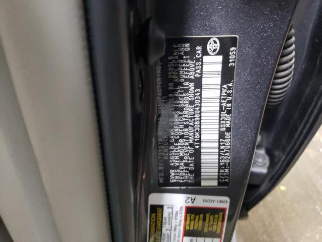 4T1BK3DB9BU430343 - 2011 TOYOTA AVALON BASE 灰色 照片 13