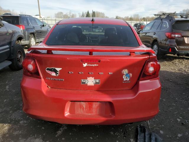 1C3CDZEG2CN143622 - 2012 DODGE AVENGER SXT RED photo 6