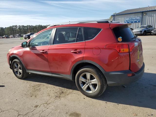 2T3WFREV5FW168125 - 2015 TOYOTA RAV4 XLE RED photo 2