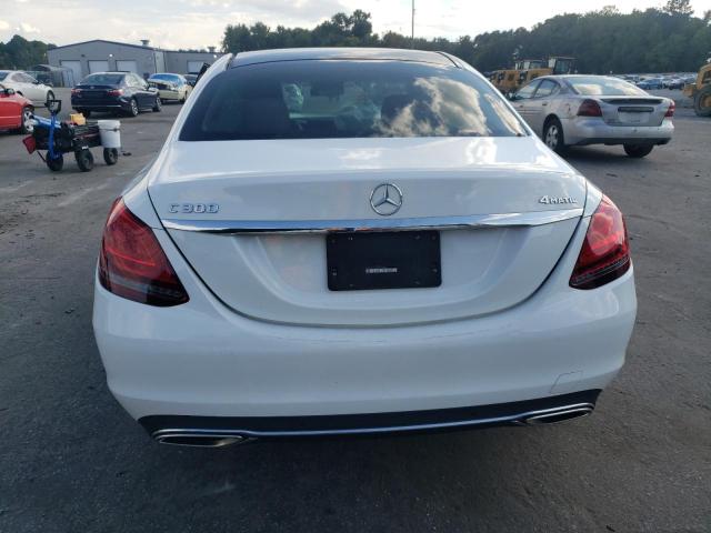 WDDWF8EB8LR544821 - 2020 MERCEDES-BENZ C 300 4MATIC WHITE photo 6